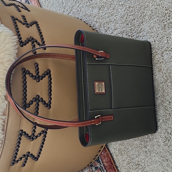 NWOT Dooney & Bourke Moss Green Pebbled Leather Lexington Shopper Tote 💚🎁 - Picture 16 of 17